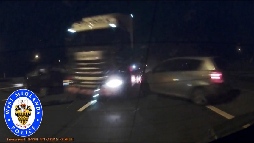 Lorry driver jailed over M6 crash after falling asleep whilst driving