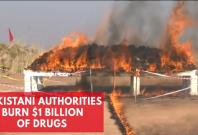 $1 billion of drugs burned by Pakistani authorities
