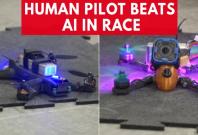 Human pilot beats AI drone in race