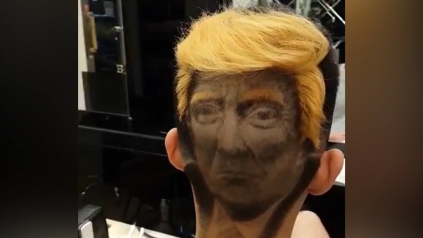 You can now get a Donald Trump hair tattoo