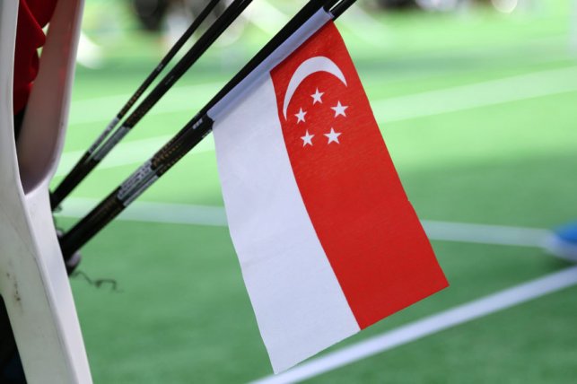 File image of a Singapore flag