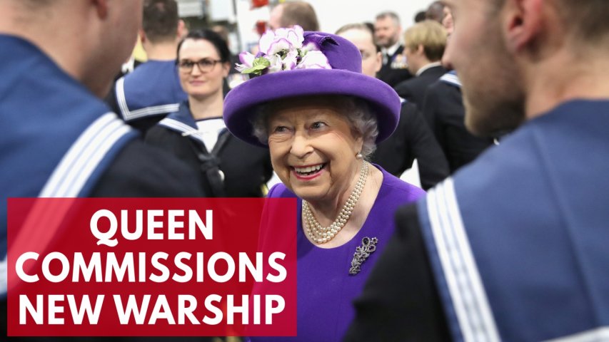 Queen commissions Britains most expensive aircraft carrier