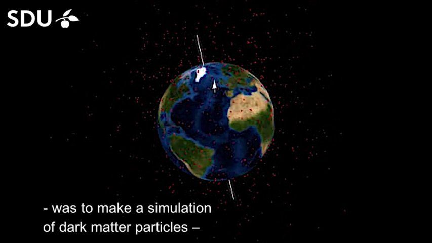 How does it look when earth is bombarded with dark matter?