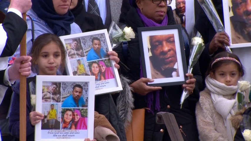 Grenfell victims remembered at St Pauls Cathedral