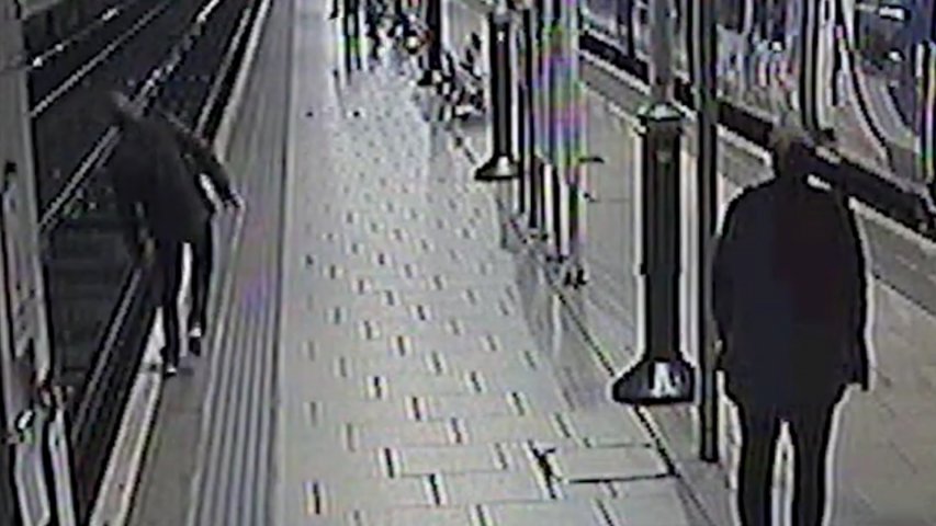 Compilation Of Drunken Travelers Falling On To Train Tracks