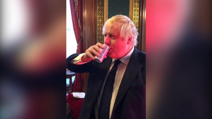Japanese foreign minister treats Boris Johnson to some Fukushima peach juice Japanese foreign minister treats Boris Johnson to some Fukushima peach juice