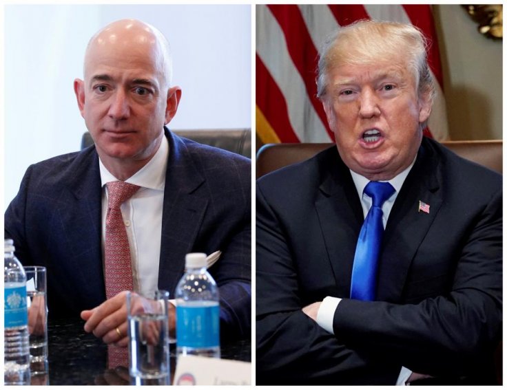  Jeff Bezos and Donald Trump