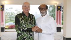 Rajinikanth with Malaysian PM