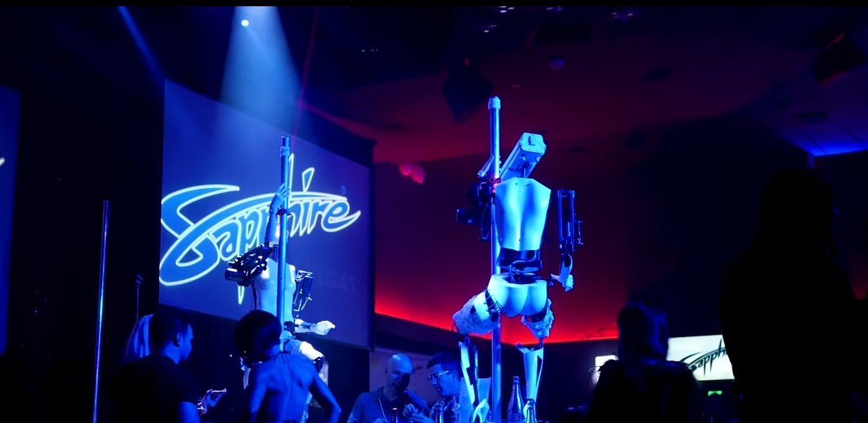 Robot stripes in Las Vegas  