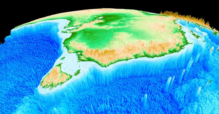 Topography of Eastern Australia is shown.