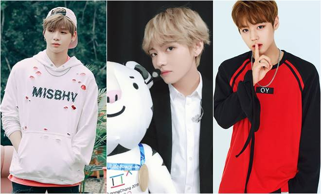 (From left) Kang Daniel, V and Park Ji Hoon 