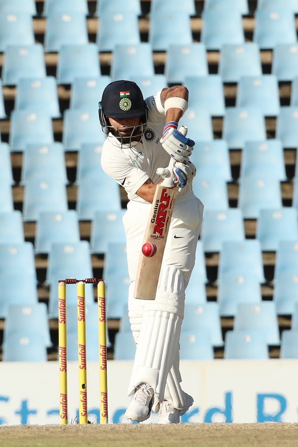  Indian skipper Virat Kohli in action 
