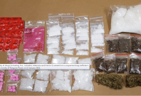 Variety of drugs (including ‘Ice’, cannabis, ketamine and Erimin-5) seized from a suspected drug trafficker’s hideout in the vicinity of Rangoon Road, on 22 January 2018.