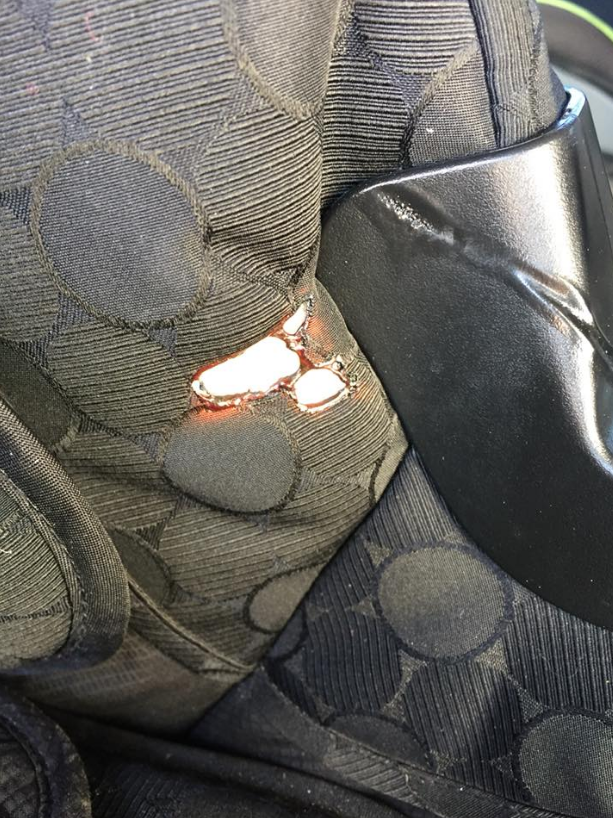 Burned seat Burned seat