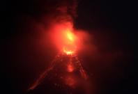  PhilippinesLava flows from the crater of Mount Mayon Volcano during an eruption in Legazpi city