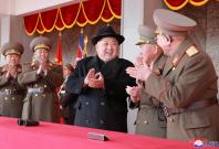 North Korean leader Kim Jong Un attends a grand military parade celebrating the 70th founding anniversary North Korean leader Kim Jong Un attends a grand military parade celebrating the 70th founding anniversary
