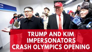 impersonators-of-kim-jong-un-and-donald-trump-call-for-peace-amid-the-winter-olympics impersonators-of-kim-jong-un-and-donald-trump-call-for-peace-amid-the-winter-olympics