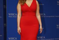Model Ashley Graham arrives on the red carpet for the annual White House Correspondents Association Dinner