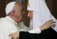 Meeting between pope francis and russian orthodox church leader Kiril