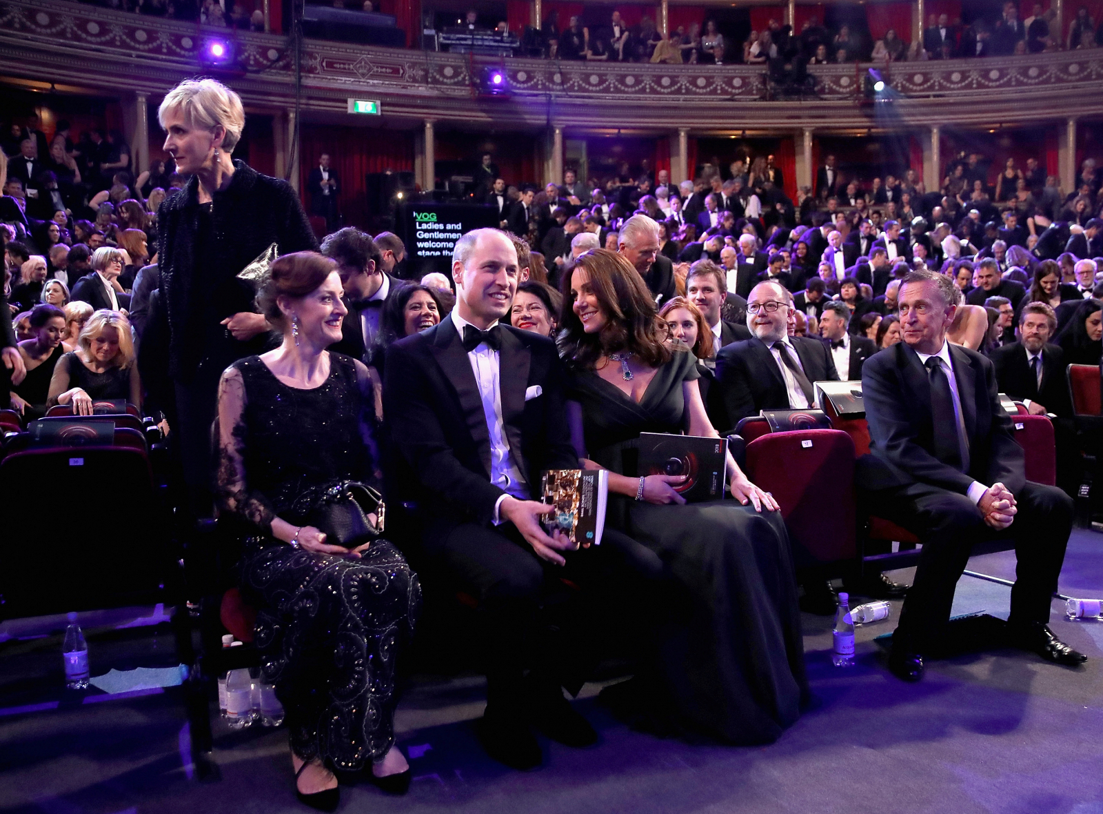 Prince William, Duke of Cambridge and Catherine, Duchess of Cambridge attend the British Academy Film Awards (BAFTA)