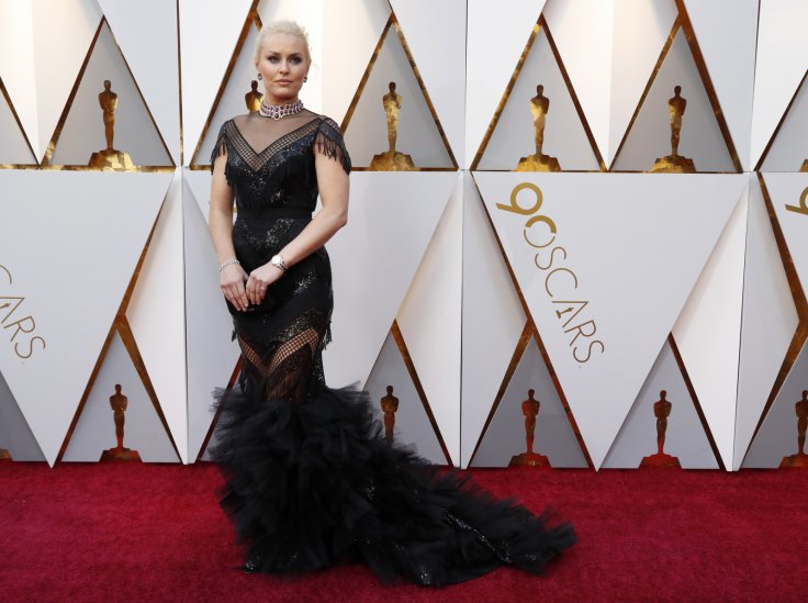 Skier Lindsey Vonn wears a Christian Siriano dress and Bulgari jewelry. Skier Lindsey Vonn wears a Christian Siriano dress and Bulgari jewelry.