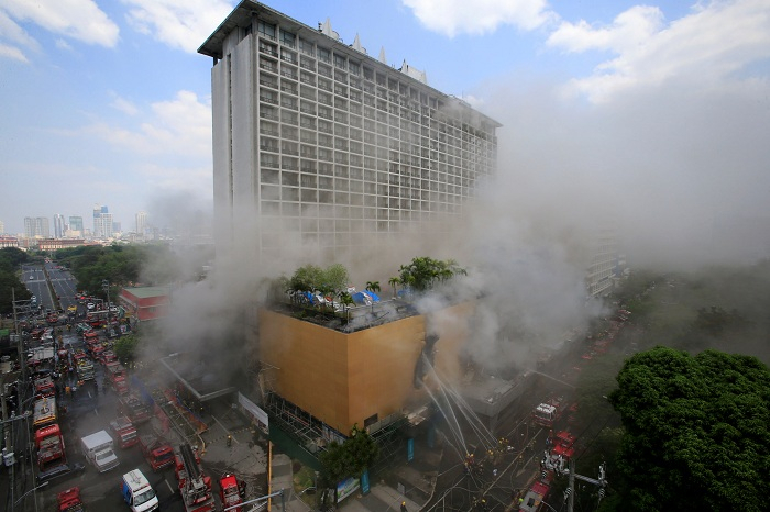 Philippines hotel fire  