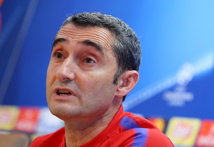 Barcelona coach Ernesto Valverde 