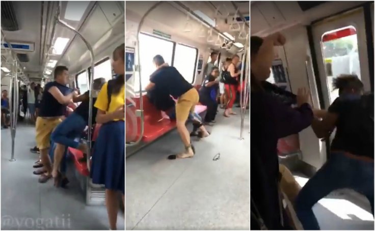 Fight in MRT train