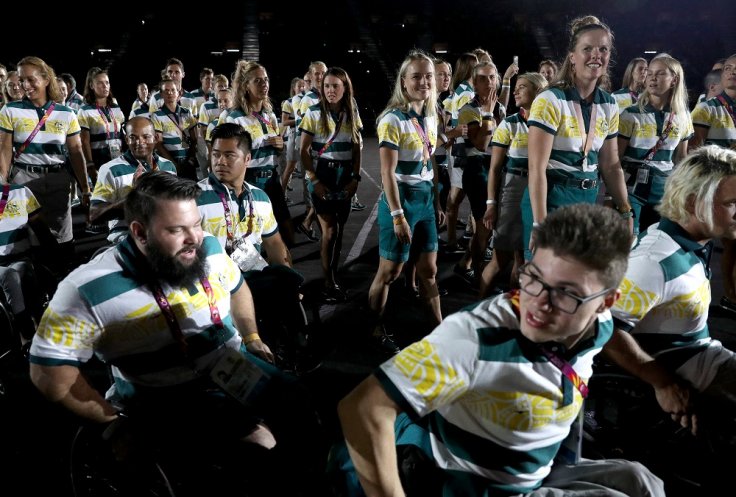 Gold Coast 2018 Commonwealth Games - Closing ceremony - Carrara Stadium - Gold Coast, Australia - April 15, 2018 - Athletes of Australia attend the closing ceremony