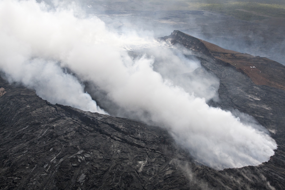Lava from Hawaii's Kilauea volcano spills into ocean