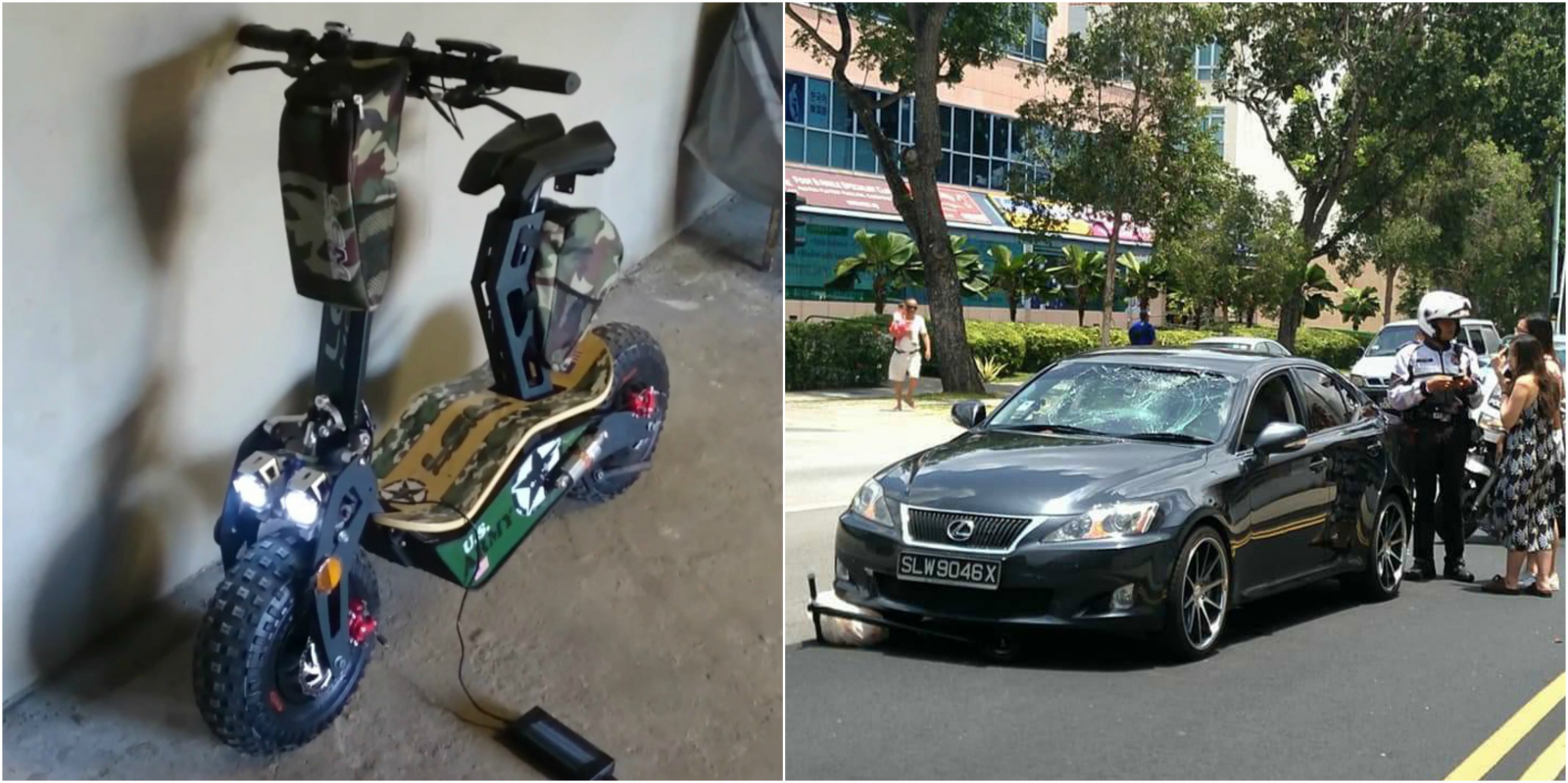 Singapore: Collision With Car Leaves E-scooter Rider Injured Near ...