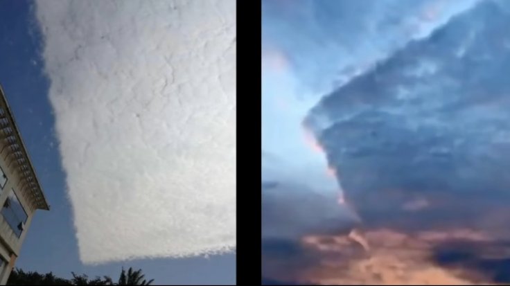 Mysterious square cloud 