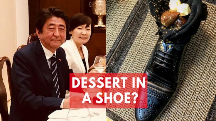 israels-shoe-dessert-for-japanese-prime-minister-shinzo-abe-causes-outrage