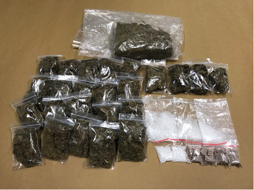 (CNB): Cannabis, ‘Ice’ and heroin seized from within a residential unit in Yishun Avenue 6 on 15 May 2018.