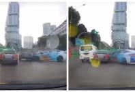 Esplanade Drive and Raffles Ave junction accident