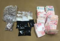 Some of the drugs seized in CNB operation at Balestier on 30 May 2018. Some of the drugs seized in CNB operation at Balestier on 30 May 2018.