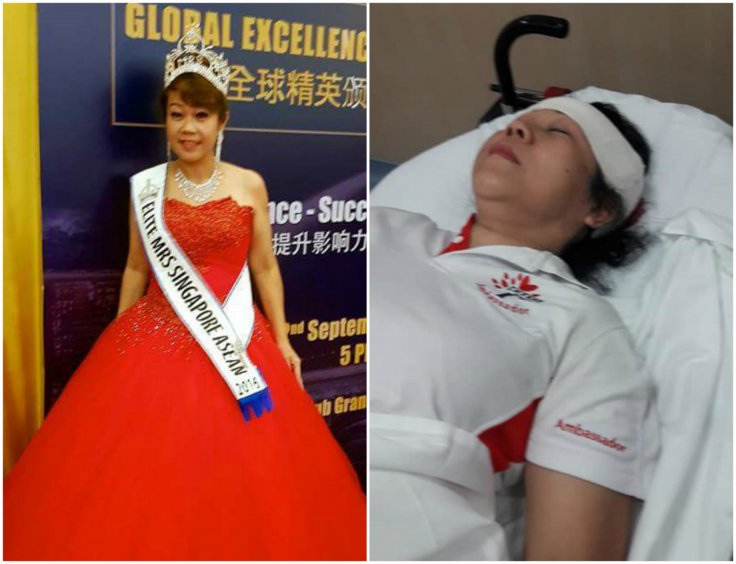 Singapore beauty queen injured after accident Singapore beauty queen injured after accident