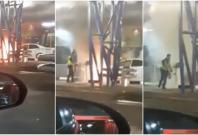 Fire accident at Woodland Checkpoint Fire accident at Woodland Checkpoint