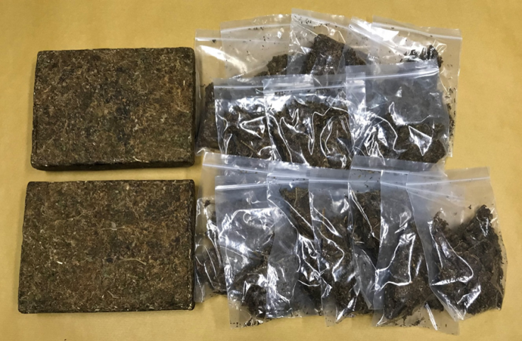 Cannabis seized in CNB operation on 11 July 2018.