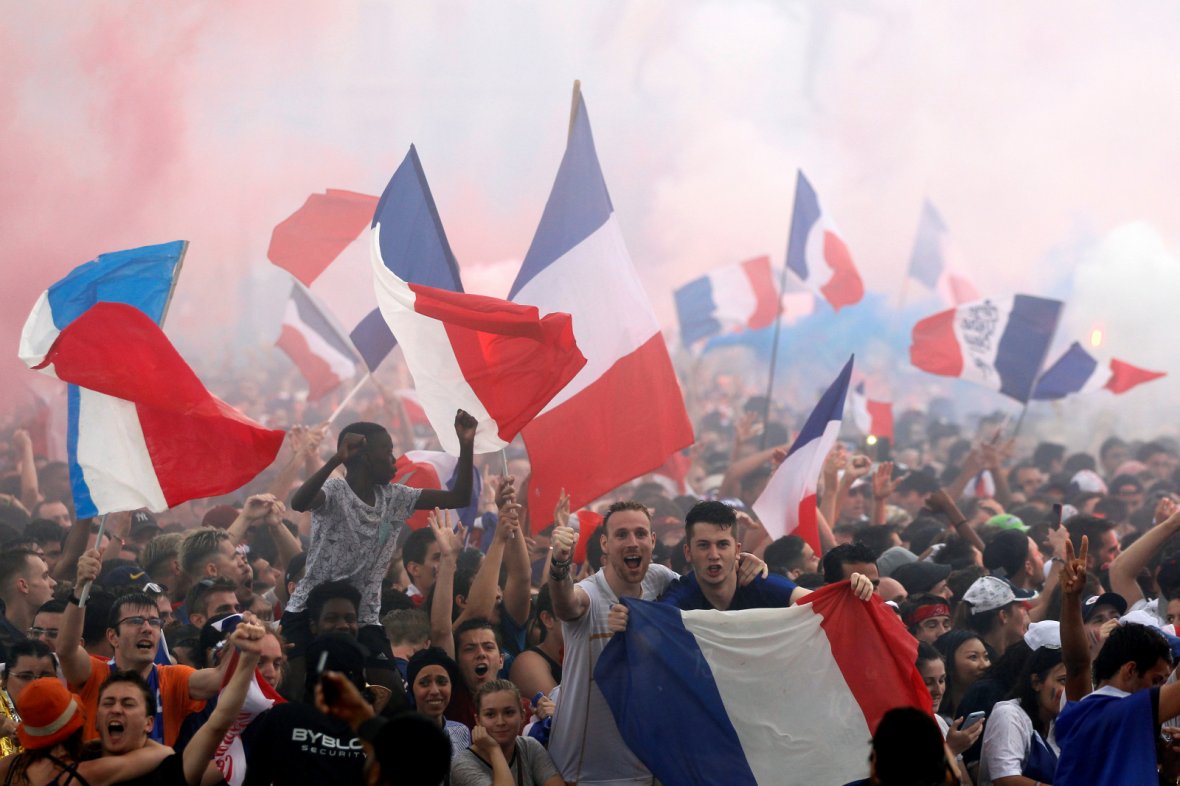 France fans react 