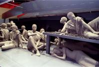 Life-size sculptures of enslaved Africans are part of a 70-foot replica of a slave ship featured in the core exhibit at Detroit's new Museum of African American History. The slave ship with 50 figures is a silent commemoration of Africans who lost their l Life-size sculptures of enslaved Africans are part of a 70-foot replica of a slave ship featured in the core exhibit at Detroit's new Museum of African American History. The slave ship with 50 figures is a silent commemoration of Africans who lost their l