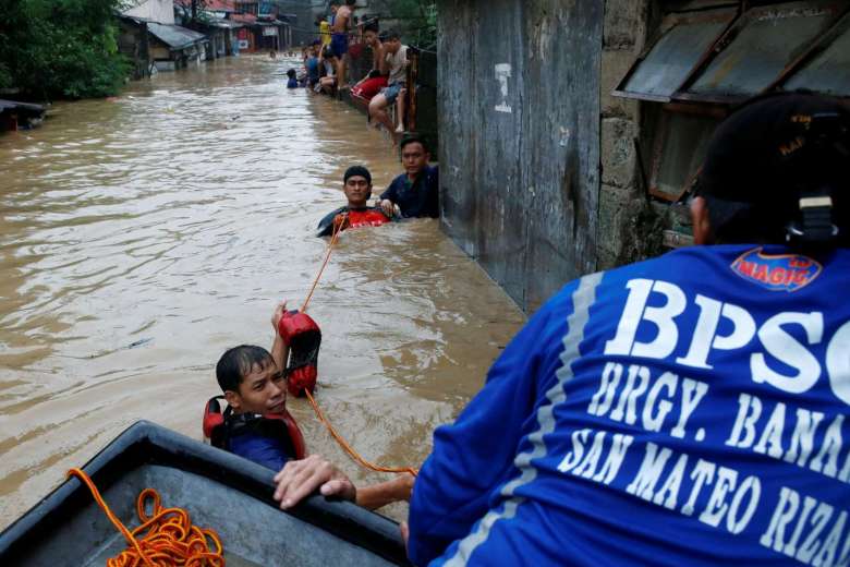 Philippines floods kill at least five; thousands of people homeless