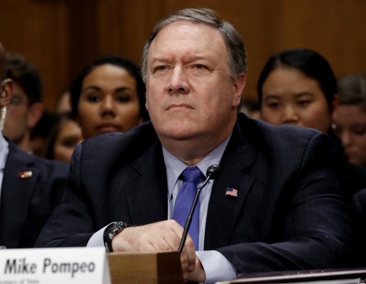 U.S. Secretary of State Mike Pompeo testifies before a Senate Foreign Relations Committee hearing titled 