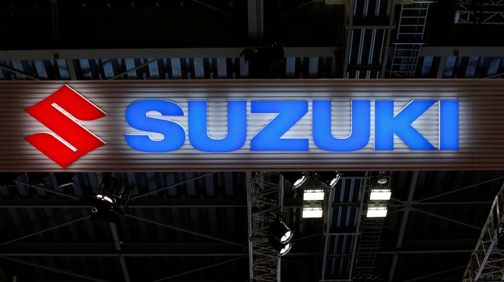 The logo of Suzuki Motor Corp. is pictured at the 45th Tokyo Motor Show in Tokyo, Japan October 25, 2017. The logo of Suzuki Motor Corp. is pictured at the 45th Tokyo Motor Show in Tokyo, Japan October 25, 2017.