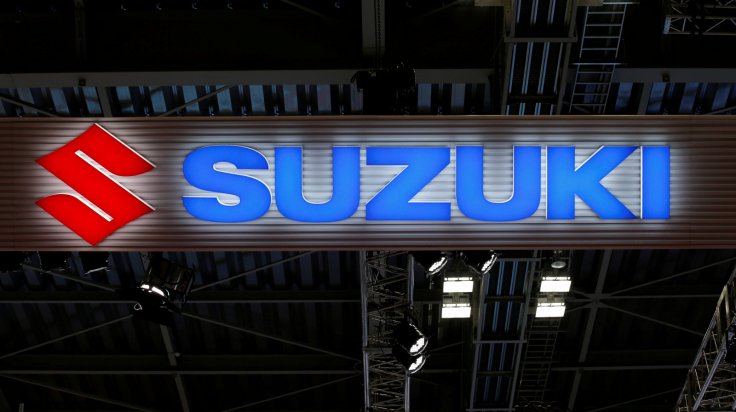 The logo of Suzuki Motor Corp. is pictured at the 45th Tokyo Motor Show in Tokyo, Japan October 25, 2017. 