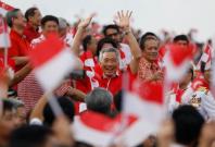 Singapore's Prime Minister Lee Hsien Loong arrives for the National Day parade along Marina Bay in Singapore August 9, 2018