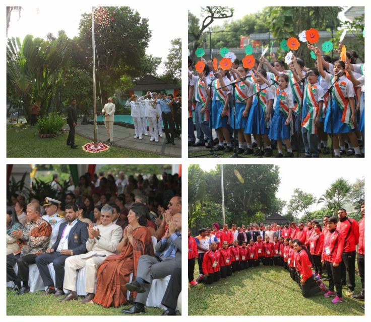 Indian independence day celebration in Indonesia 