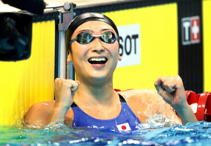 - 2018 Asian Games - Women's 50m Freestyle - GBK Aquatic Center, Jakarta, Indonesia - August 24, 2018 Japan's Rikako Ikee celebrates winning the Women's 50m Freestyle