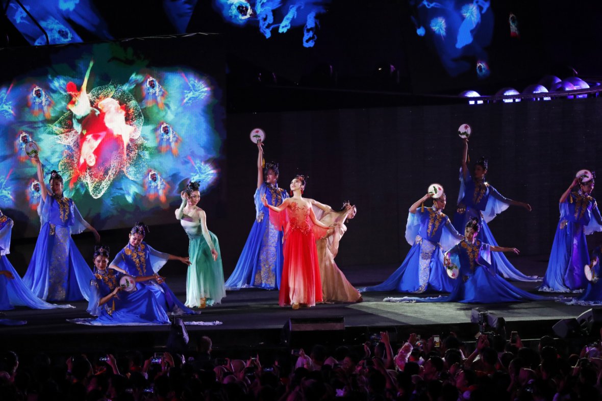 2018 Asian Games - Closing Ceremony - GBK Main Stadium - Jakarta, Indonesia - September 2, 2018 - A view of a performance. 