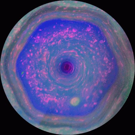 Saturn's northern polar hexagon